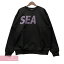 WIND AND SEA 2022AW SEA Crew Neck Black-D.Violet WDS-O-SEA-23-Q2-CS-01 󥷡 롼ͥå ֥å-Хå å ȥ졼ʡ ץ ֥å L230918ۡڿʡۡme04