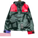 THE NORTH FACE×KAWS 2022SS Retro 1986 Mountain Jacket NF0A7WLW ザノースフェイス×カウズ レトロ1986マウンテンジャケット ブルゾン 総柄 グリーン×レッド サイズXS