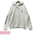 CHROME HEARTS Arm Logo Pullover Hoodie クロムハーツ アームロゴプルオーバーフーディ パーカー スクリプトロゴ ヴァーティカルロゴ ホワイト サイズL 【250218】【新古品】