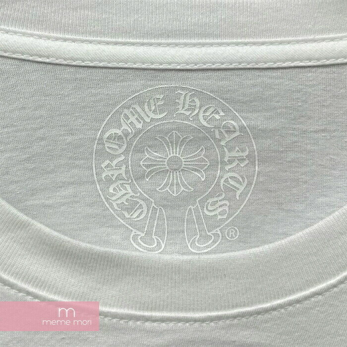 CHROME HEARTS TAIPEI Limited Horseshoe L/S Tee クロムハーツ 台北限定 ホースシューロングスリーブTシャツ 長袖カットソー ロンT 袖フローラルプリント ホワイト サイズXL【250712】【新古品】