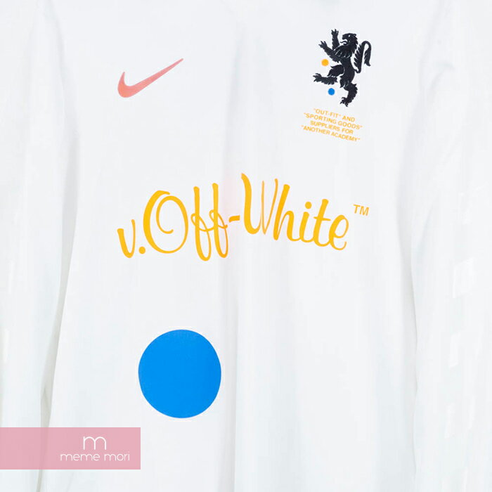 OFF-WHITE×NIKE 2018SS Football Collection Football Jersey Home オフホワイト×ナイキ フットボールホームジャージ ポロシャツ ロンT ホワイト サイズS プレゼント ギフト【190226】【新古品】