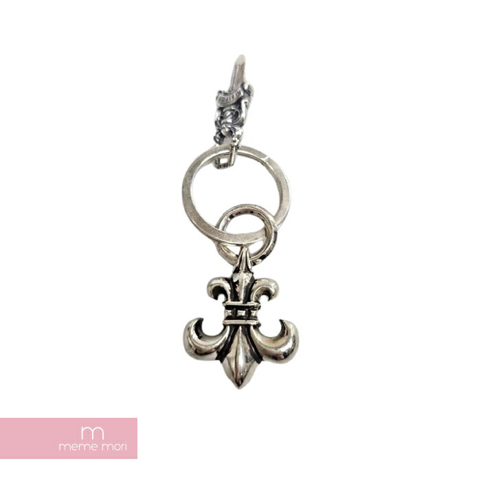 【BIG PRICE OFF】CHROME HEARTS BS Fleur Keyring クロムハーツ BSフレア&ダガーキーリング キーチェーン チャーム アクセサリー シルバー 【240311】【中古-B】【me04】