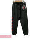 クロムハーツ 【BIG PRICE OFF】CHROME HEARTS×The Rolling Stones Lip And Tongue Sweatpants クロムハーツ×ローリングストーンズ リップアンドタンスウェットパンツ ロンドン限定 ロゴプリント ブラック サイズM 【240415】【新古品】【me04】