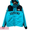 【BIG PRICE OFF】Supreme×THE NORTH FACE 2019SS Arc Logo Mountain Parka シュプリーム×ノースフェイス アーチロゴマウンテンパーカー ゴアテックスナイロンジャケット フーデッドジップアップブルゾン ブルー サイズM【240415】【中古-A】【me04】