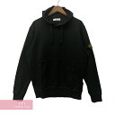 Stone Island 2024SS Crewneck Sweat Hoodie 801564151 A0029 ストーンアイランド クルーネックスウェットフーディー パーカー ロゴパッチ 袖パッチ ブラック サイズL 