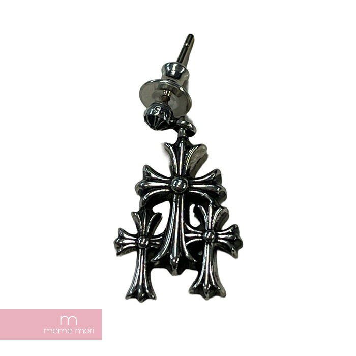 【BIG PRICE OFF】CHROME HEARTS 3 Cemetery Cross Earring クロムハーツ 3セメタリークロスイヤリング フープ ピアス イヤリング シルバー925 シルバー 【240423】【新古品】【me04】