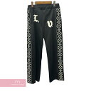 LOUIS VUITTON 2021AW LV Flower Band Track Pants 1A978Q ルイヴィトン LVフラワーバンドトラックパンツ ワッペン モノグラム・フラワー サイドライン ブラック×ホワイト サイズS 