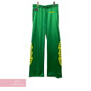 クロムハーツ 【BIG PRICE OFF】CHROME HEARTS "Green" Floral Mesh Pants クロムハーツ グリーンフローラルメッシュパンツ ロゴプリント スクロールロゴ グリーン サイズM【240426】【新古品】【me04】