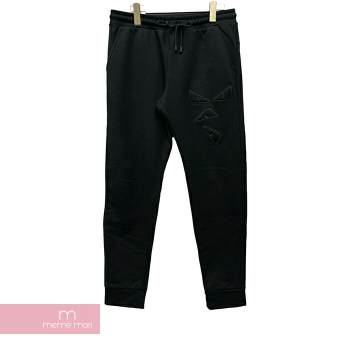 FENDI Monster Eye Logo Sweat Pants FAB515 AAXV フェンディ モンスターアイロゴスウェットパンツ Bugs バグス ブラック サイズ48 【240501】【中古-A】【me04】