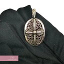 クロムハーツ シルバーアクセサリー メンズ CHROME HEARTS CROSS OVAL PENDANT クロムハーツ クロスオーバルペンダント ペンダントトップ ヘッド ネックレス シルバー925 シルバー【240503】【新古品】【me04】