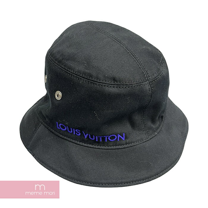 【BIG PRICE OFF】LOUIS VUITTON 2022AW Chapo Monogram Bucket Hat M77850 ルイヴィトン シャポー・モノグラム バケットハット リバーシブルハット 帽子 総柄 ロゴ刺繍 ブラック×パープル【240512】【ほぼ新品】【me04】のサムネイル