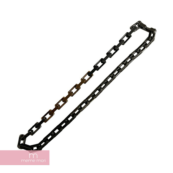 楽天meme mori【BIG PRICE OFF】LOUIS VUITTON Collie Monogram Chain Necklace M00677 ルイヴィトン コリエ モノグラム チェーンネックレス ペンダント モノグラムロゴ アクセサリー ブラック×シルバー×ゴールド【240514】【中古-A】【me04】