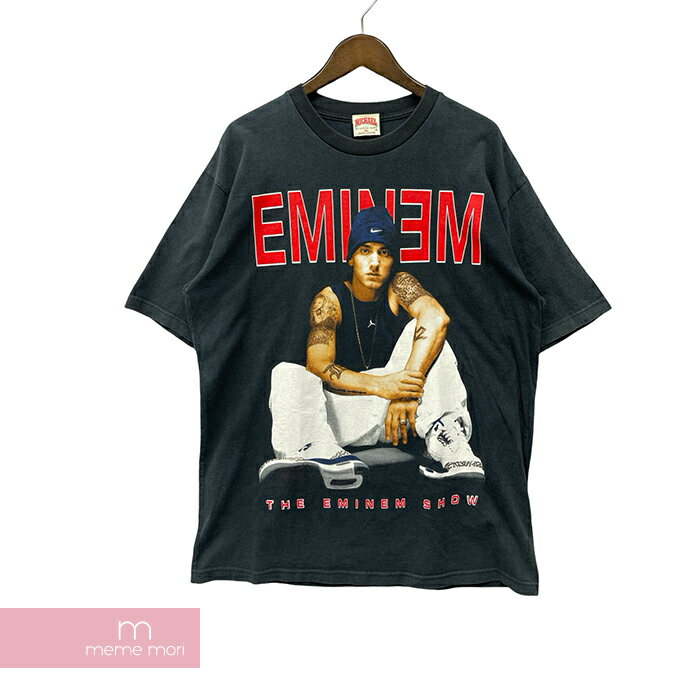 【BIG PRICE OFF】MICHAEL ATHLETIC DEPT EMINEM SLIM SHADY Short Sleeve T-Shirts エミネムスリムシェイディショートスリーブTシャツ 半袖カットソー ヴィンテージTシャツ エミネム フォトプリント ブラックネイビー サイズXL 【240518】【中古-B】【me04】