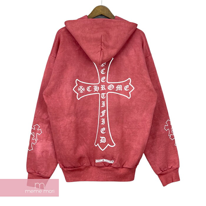 【BIG PRICE OFF】CHROME HEARTS×DRAKE 2021SS Certified Lover Boy Hoodie クロムハーツ×ドレイク サーティファイド ラバーボーイフーディ プルオーバーパーカー ロゴプリント染め加工 レッド サイズS 【240320】【新古品】【me04】