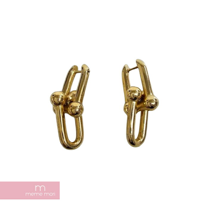 【BIG PRICE OFF】TIFFANY Co. HardWear Large Link Earrings ティファニー ハードウェアエクストララージリングピアス イエローゴールド ゴールド 18K 【240217】【中古-A】【me04】