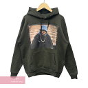 LL Cool J Print Hoodie LL・クール・J プリントフーディ プルオーバーパーカー フォトプリント ヴィンテージパーカー 古着 チャコール サイズM