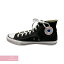 CHROME HEARTS×CONVERSE Chuck Taylor Hi クロムハーツ×コンバース チャックテイラーハイ ハイカットスニーカー ダガー オールスター ブラック サイズ12(30.5cm) 【240120】【中古-A】【me04】