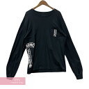 【BIG PRICE OFF】CHROME HEARTS Side Logo LS Tee クロムハーツ サイドロゴロングスリーブTシャツ 長袖カットソー ロンT 胸ポケット ヴァーティカルロゴ ホースシュープリント ブラック サイズXL 【240122】【中古-B】【me04】