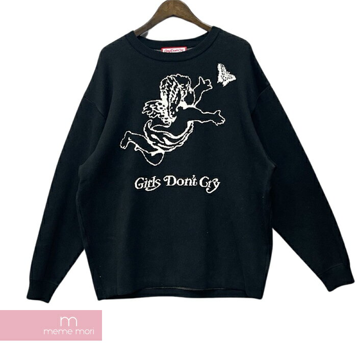 【BIG PRICE OFF】Girls Don 039 t Cry 2022AW VERDY’S GIFT SHOP GDC Sweater ガールズドントクライ ヴェルディズギフトショップGDCセーター コットンニット ロゴ 新宿伊勢丹POPUP ブラック サイズL 【240124】【中古-B】【me04】