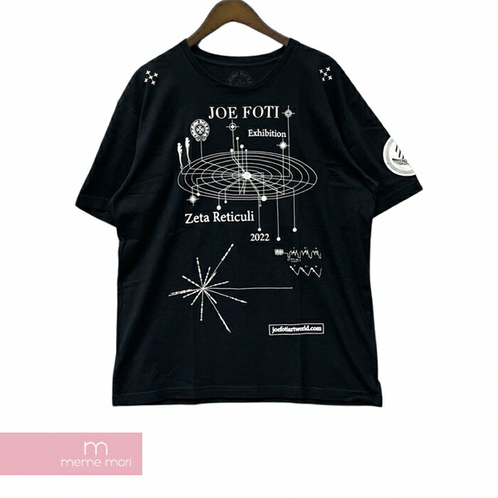 【BIG PRICE OFF】CHROME HEARTS 22SS JOE FOTI EXHIBITION Tshirt クロムハーツ ジョー フォーティ 限定 Zeta Reticuli スカル プリント ブラック サイズXL 【240216】【中古-A】【me04】