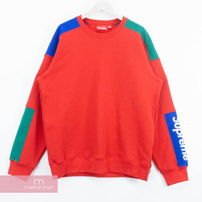 シュプリーム トレーナー メンズ Supreme 2019SS Formula Crewneck シュプリーム フォーミュラクルーネック スウェット トレーナー 袖ロゴ レッド サイズL【211207】【新古品】【me04】