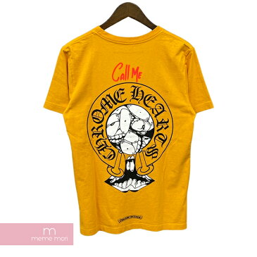 CHROME HEARTS×MATTY BOY 2019SS PPO Call me Tee クロムハーツ×マッティボーイ コールミーTシャツ 半袖カットソー プリント マスタード サイズS 【220802】【新古品】【me04】