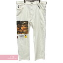 VERSACE Logan Fit Printed Jeans A86014 A233978 ヴェルサーチェ ローガンフィットプリントジーンズ ホワイトデニム メドゥーサ ホワイト サイズ35 