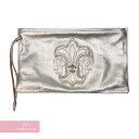 CHROME HEARTS MEDIUM FLAT BAG BS FLUER クロムハーツ ミディアムフラットバッグ BSフレア クラッチバッグ ダガージップ レザー シルバー