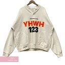 RRR123 RIVINGTON roi Rebis YHWH CREWNECK リヴィントンロイレビス YHWHクルーネックスウェット トレーナー プリント ヘンリーネック グレージュ サイズ1【230313】【中古-B】【me04】