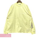 FEAR OF GOD ESSENTIALS 2022SS L/S Tee CANARY エッセンシャルズ ロングスリーブTシャツ 長袖カットソー ロンT フロッキープリント ペールイエロー カナリー サイズS