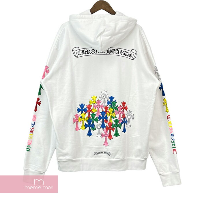 CHROME HEARTS 2022SS MLTCOL CEM CRS HD PLVR クロムハーツ マルチカラーセメタリークロスプルオーバーフーディ パーカー プリント ホワイト サイズL 【220731】【新古品】【me04】のサムネイル
