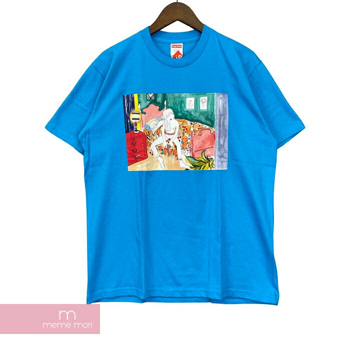 Supreme 2018AW Bedroom Tee Bright Blue シュプリーム ベッドルームTシャツ ブライトブルー 半袖カットソー プリント ブルー サイズM【220719】【新古品】【me04】