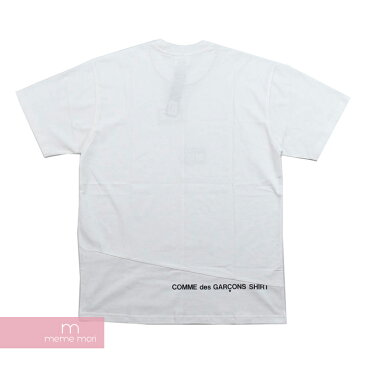 Supreme×COMME des GARCONS SHIRT 2018AW Split Box Logo Tee シュプリーム×コムデギャルソンシャツ スプリットボックスロゴTシャツ ホワイト