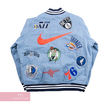 【全品10%OFFクーポン配布中！楽天スーパーSALE！12/11(火)01:59まで】Supreme×NIKE 2018SS NBA Teams Warm-Up Jacket シュプリーム×ナイキ NBAチームウォームアップジャケット インディゴ クリスマス ギフト プレゼント