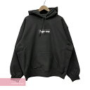 Supreme 2023AW Box Logo Hooded Sweatshirt Black シュプリーム ボックスロゴフーデッドスウェットシャツ プルオーバーパーカー フード刺繍 ブラック サイズXL 【240108】【新古品】【me04】