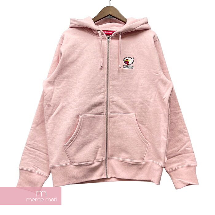 Supreme×Mark Gonzales 2017AW Gonz Ramm Zip Up Sweatshirt Pale Pink シュプリーム×マーク ゴンザレス ゴンズラムジップアップスウェットシャツ ペールピンク ジップアップパーカー ピンク サイズM【221127】【新古品】【me04】