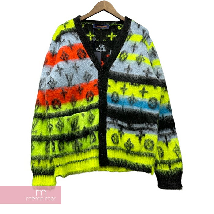 【BIG PRICE OFF】LOUIS VUITTON 2022AW Monogram Mohair Cardigan 1AA53K ルイヴィトン モノグラムモヘアカーディガン 総柄ロゴ ネオンカラー ブラック×マルチカラー サイズL【240205】【新古品】【me04】のサムネイル