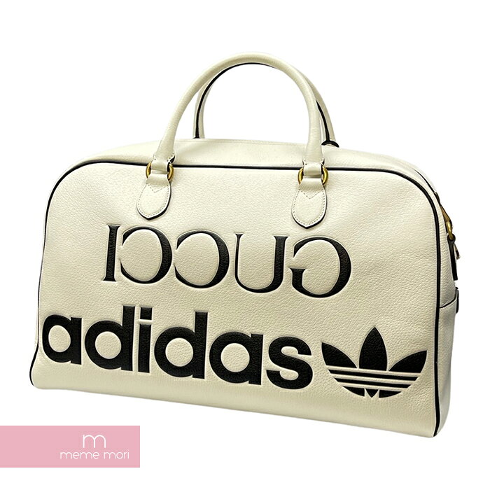 GUCCI×adidas 2022AW Large Duffel Bag Off-White Lea ...