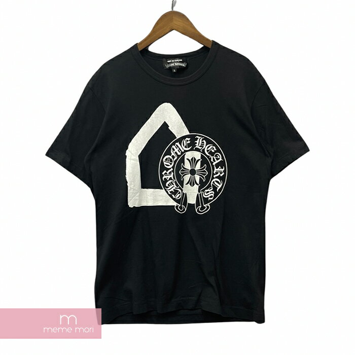 楽天meme moriCHROME HEARTS×COMME des GARCONS 2012SS Horseshoe Logo Tee ZI-T002 クロムハーツ×コムデギャルソン ホースシューロゴTシャツ 半袖カットソー DOVER STREET MARKET ブラック サイズL【231029】【中古-B】【me04】