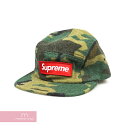 シュプリーム 帽子 メンズ Supreme 2017AW Camo Wool Camp Cap シュプリーム カモウールキャンプキャップ ボックスロゴ 迷彩 帽子 カーキ【210302】【新古品】【me04】