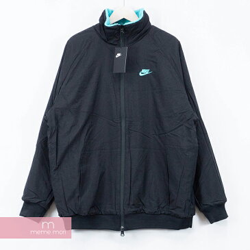 【全品15%OFF&クーポン！】NIKE 2019AW Reversible Big Swoosh Boa Jacket BQ6546-301 ナイキ リバーシブルビッグスウッシュボアジャケット フリースブルゾン ロゴ エメラルドブルー×ブラック サイズM プレゼント【200204】【新古品】