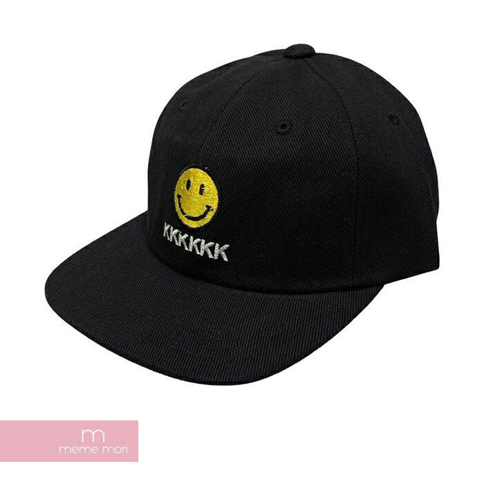 KKKKKK Smile Cap Black KKKKKK スマイルキャップ ロゴ刺繍 帽子 ブラック 【220113】【新古品】【me04】