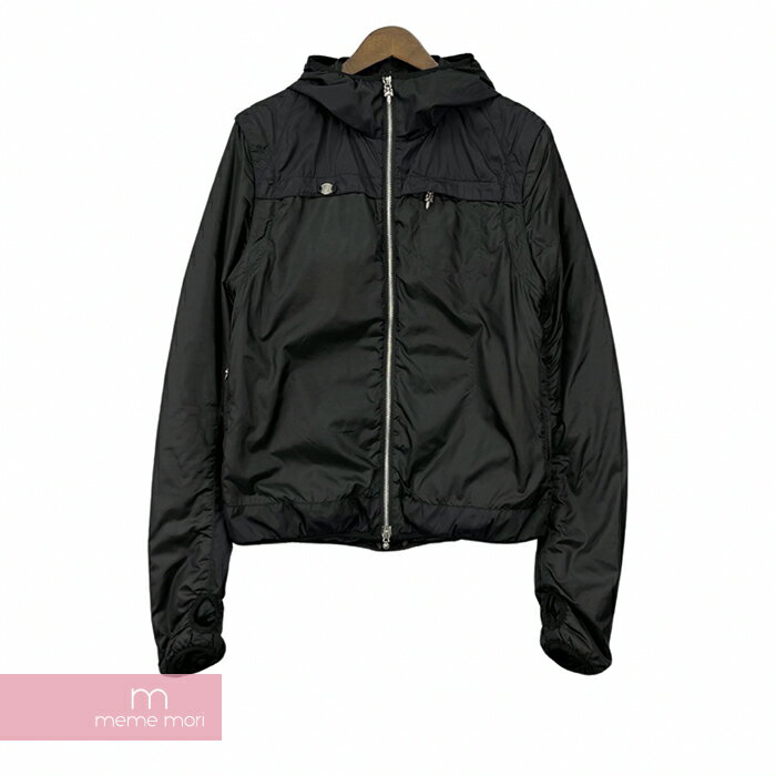 CHROME HEARTS Nylon Jacket クロムハーツ ナイロンジャケット 中綿ジップブルゾン 2Way ベスト ダガージップ クロスパッチ ブラック サイズS【211028】【中古-B】【me04】