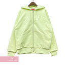 Supreme 2017AW Arc Logo Thermal Zip Up Hooded Sweatshirt Pale Lime シュプリーム アーチロゴサーマルジップアップフーデッドスウェットシャツ ペールライム パーカー ライムグリーン サイズL