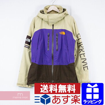 【セール】Supreme×THE NORTH FACE 2007SS Summit Series Jacket シュプリーム×ザノースフェイス サミットシリーズジャケット マウンテンパーカー 切替ブルゾン ベージュ×マルチカラー サイズM 【200325】【中古-B】【me03】