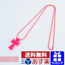 CHROME HEARTS RUBBER CH CRS NECKLACE TOP クロムハーツ ラバーCHクロスネックレストップ ペンダント ボールチェーン アクセサリー ピンク 【200415】【新古品】