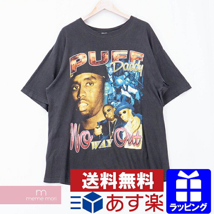 Puff Daddy Print Tee パフ・ダディ プリントTシャツ ラップT ヒップホップT ヴィンテージ 古着 ブラック【200610】【中古-C】