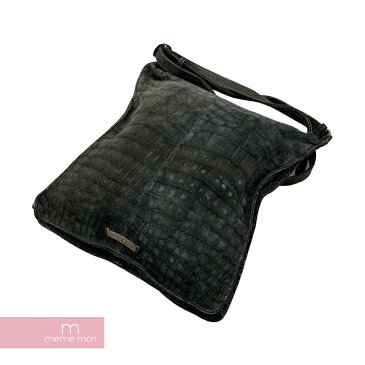 CHROME HEARTS Croc Shoulder Bag クロムハーツ クロコショルダーバッグ ダガー 鞄 ブラック 【211022】【中古-A】【me04】