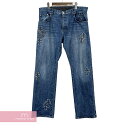 CHROME HEARTS Denim Pants クロムハーツ デニムパンツ ジーンズ デニムクロスパッチ インディゴ サイズ38 【211109】【中古-B】【me04】