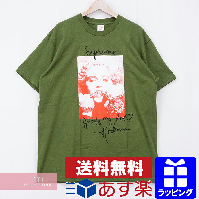 Supreme 2018AW Madonna Tee シュプリーム マドンナTシャツ 半袖カットソー フォトプリント カーキ サイズL 【200717】【新古品】【me04】